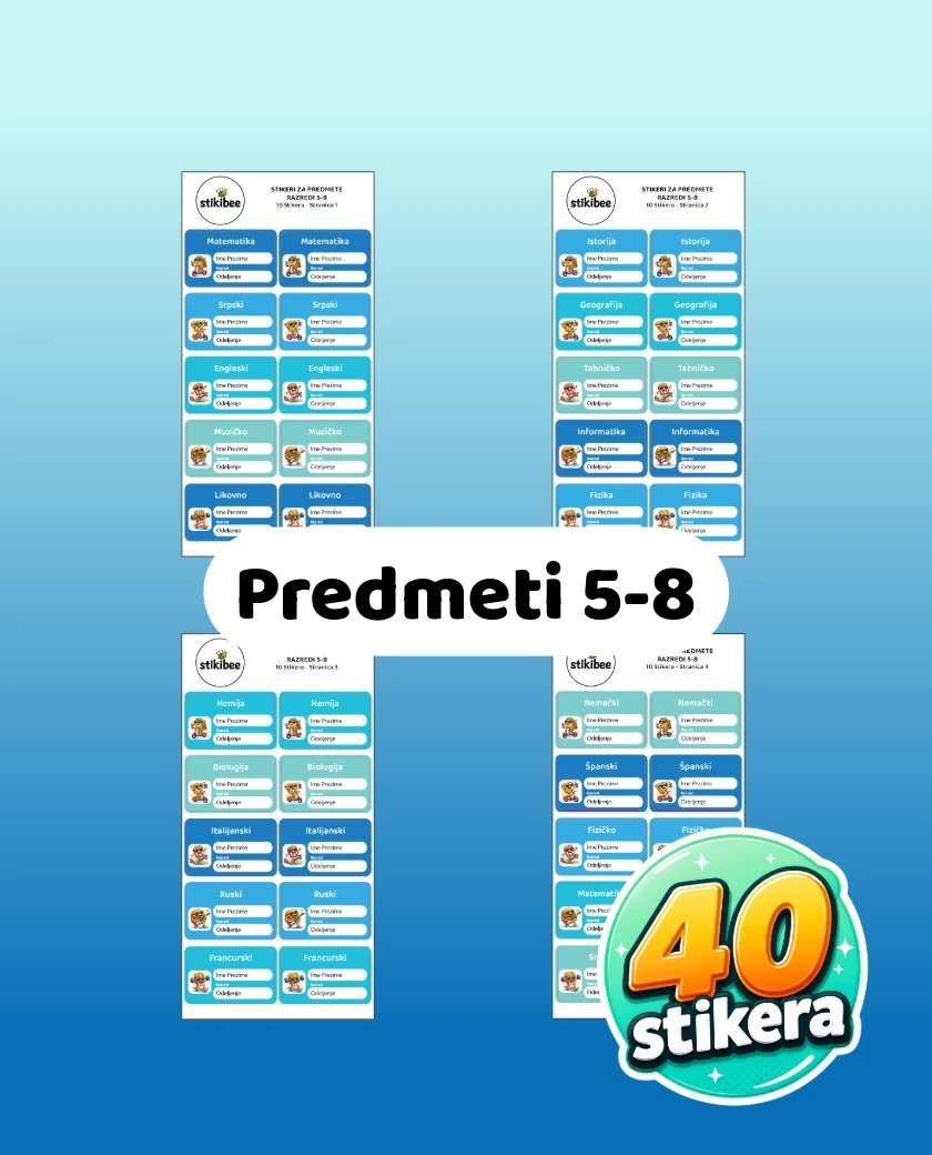 Predmeti 5-8