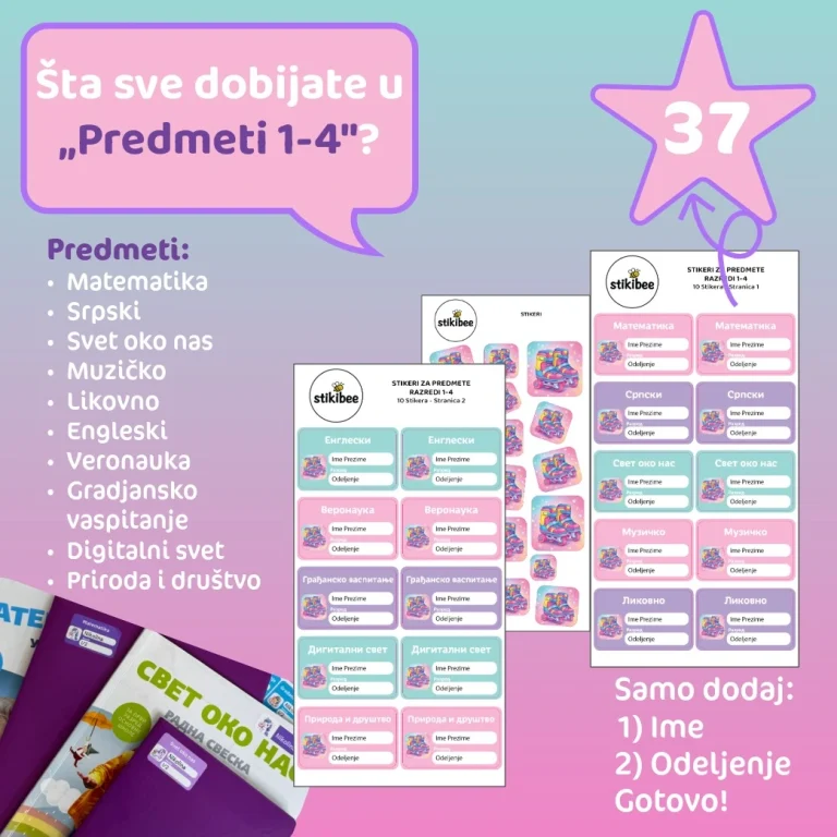 Predmeti 1-4